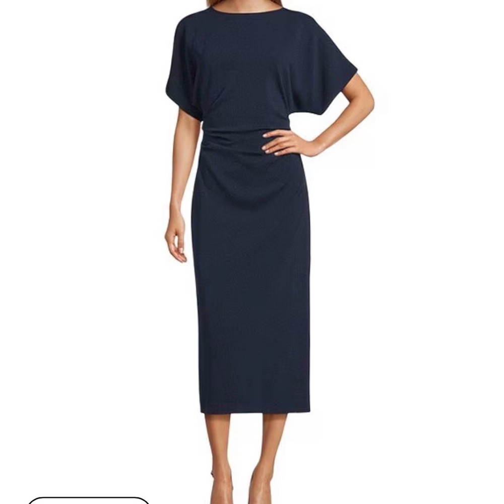 ANTONIO MELANI Midnight Blue Midi Dress